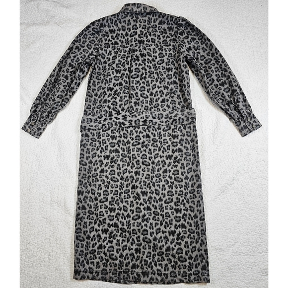 NWT Hush Gray Leopard Lexi Denim Dress Size 4 - Picture 7 of 14